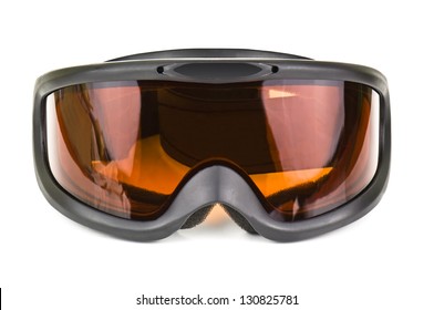 Ski Goggles On White Background