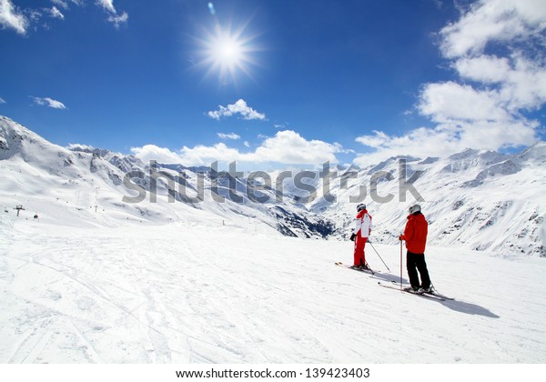Ski holiday in the\
Alps