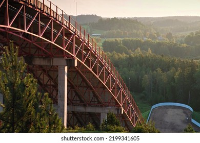 Ski Jumping Hill In Tehvandi, Near Otepää, Estonia