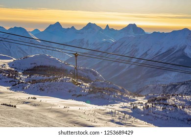 Ski Lift In Banff National Park Canada