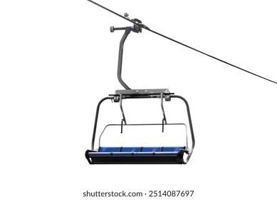 Ski lift chair isolated on white background with clipping path - Powered by Shutterstock