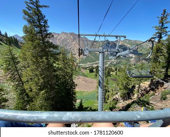 Ski Lift In Snowbird Utah