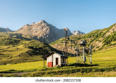 Ski Lift Station In The Alps