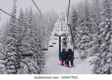 Ski Lift At Steamboat, CO. 