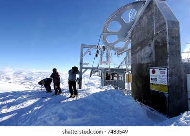 Ski Lift At Utah Resort