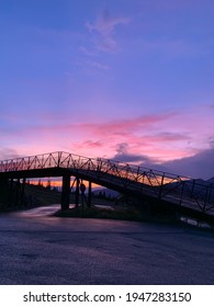 Ski Ramp In Southern Montana At Twilight