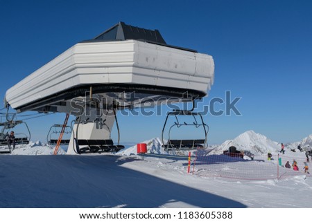 Image, Stock Photo Landed Sky Clouds Building