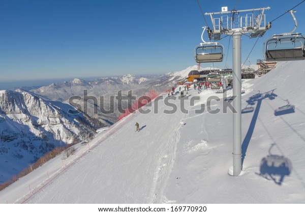 Ski Resort Krasnaya Polyana Sochi Russia Stock Photo Edit Now