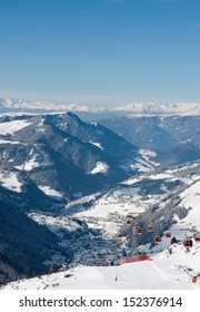 Ski Resort Of Selva Di Val Gardena, Italy