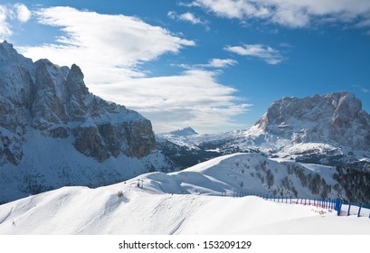 Ski Resort Of Selva Di Val Gardena, Italy