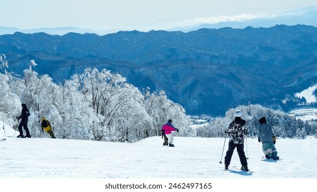 Ski resort slope scenery Hakuba Village, Nagano Prefecture - Powered by Shutterstock