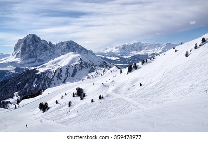 Ski Resort Val Gardena, Italy