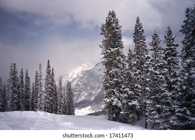 Ski Run At Copper Mountain, Colorado.