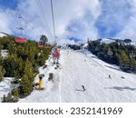 Ski slope at Cerro Catedral, Bariloche, Argentina