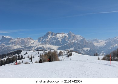 Ski Slopes In Alta Badia, Italy