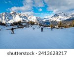 Ski slopes in Valmalenco ski resort