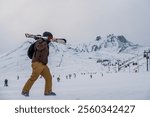 Ski sport in Kayseri Erciyes turkey