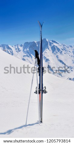 Similar – Image, Stock Photo ski-cross Style Joy