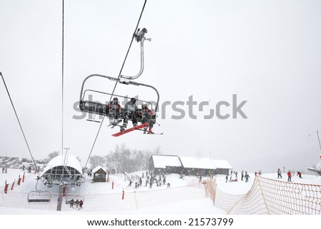 Ski telesiege