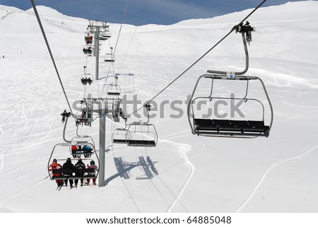 Ski telesiege