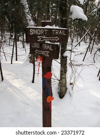 Ski Trail Sign