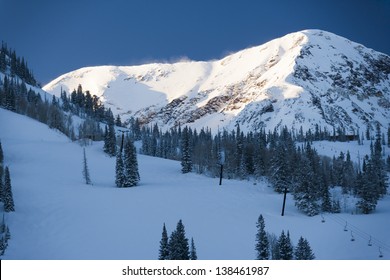 Ski Trails In Snowbird, Utah, USA