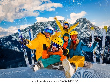 Ski In Zakopane, Groomed Ski Track Under Giewont, Tatry, Poland.