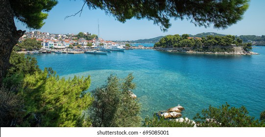 Skiathos Town And Bourtzi Island