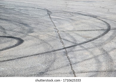 Skid Marks On Road Stock Photo (Edit Now) 1710623269