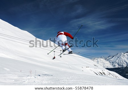 Similar – Image, Stock Photo ski-cross Style Joy