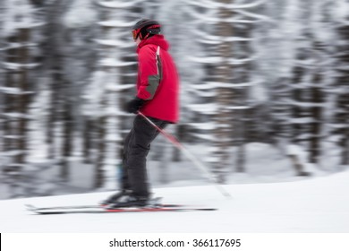 skier speed background