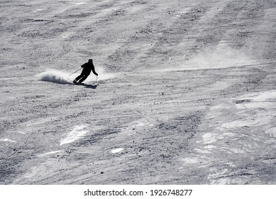 Skiers At Uludag Ski Center In Bursa