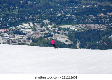 Skiing At The Backcomb Whistler Canada