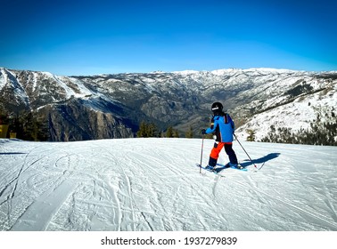 Skiing Bear Valley At Stanislaus National Forest