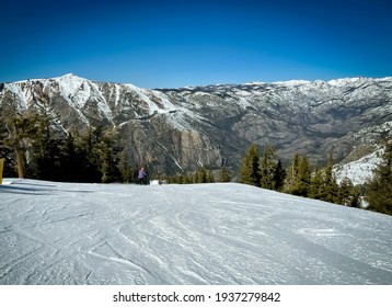 Skiing Bear Valley At Stanislaus National Forest