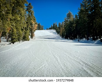 Skiing Bear Valley At Stanislaus National Forest