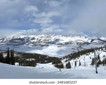 Skiing in Crested Butte, Colorado - Powered by Shutterstock