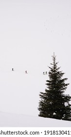 Skiing day in Engelberg mountains