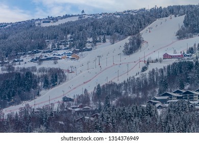 Skiing In Hafjell Norway