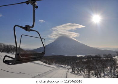 Skiing In Hokkaido, Japan