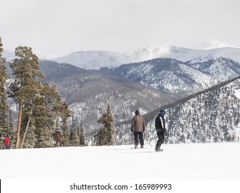 Skiing At Keystone, Colorado.