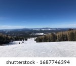 Skiing Landscape of Snowbowl in Flagstaff, Arizona