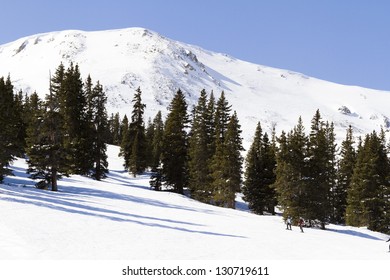 Skiing At Loveland Ski Resort, Colorado.