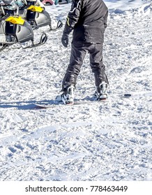 Skiing from the mountain