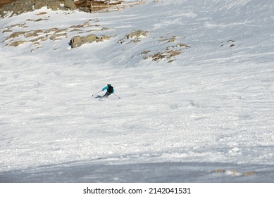 Skiing And Snowboarding At Glencoe Mountain Resort Scotland, March 22nd 2022. 