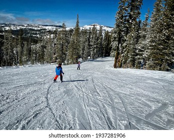 Skiing Sugar Bowl in Tahoe California