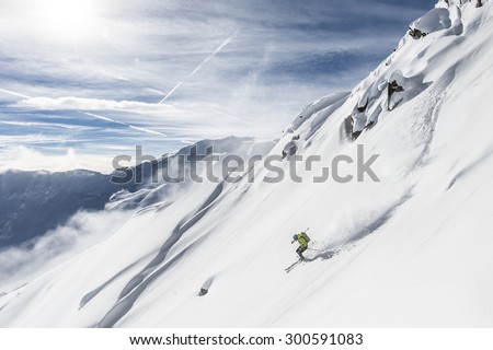 skiing under extreme conditions alone the death dangerous exposed