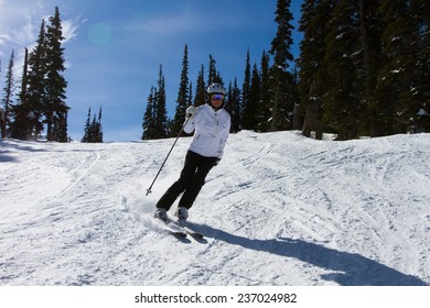 Skiing The Winter White Slopes In Whistler, Canada