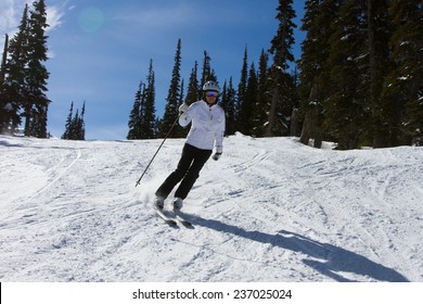 Skiing The Winter White Slopes In Whistler, Canada