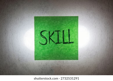 Skill Development Concept With Sticky Note